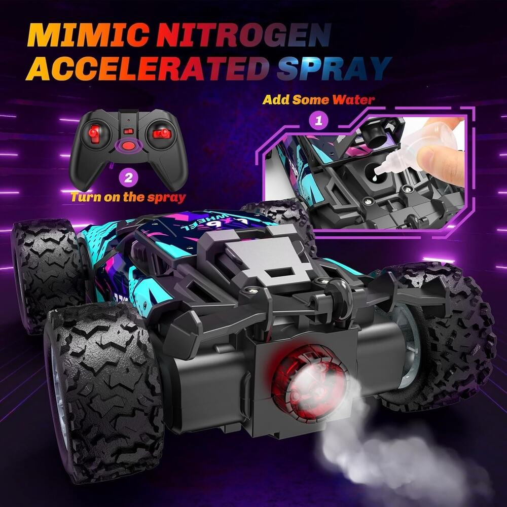 TERRIFI Remote Control Car, 2.4GHz Spray Hobby Rc Racing Car with Rechargeable B - Picture 5 of 7